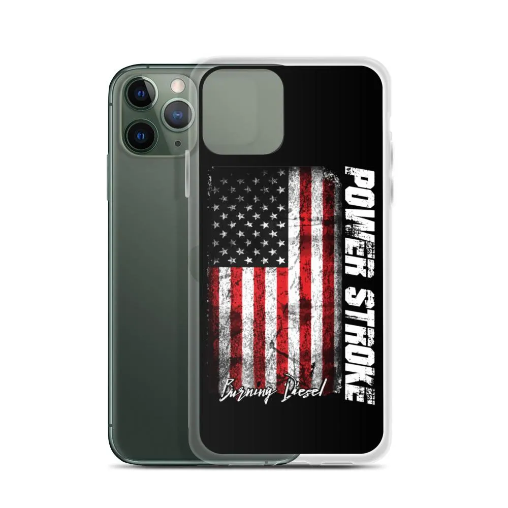 Powerstroke Phone Case Fits iPhone Power Stroke American Flag