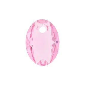 PRESTIGE Crystal, #6438 Elliptic Cut Pendant 11mm, Rose (1 Piece)