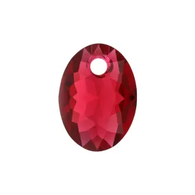 PRESTIGE Crystal, #6438 Elliptic Cut Pendant 11mm, Scarlet (1 Piece)