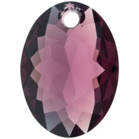 PRESTIGE Crystal, #6438 Elliptic Cut Pendant 16mm, Amethyst (1 Piece)