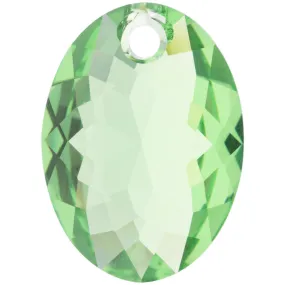 PRESTIGE Crystal, #6438 Elliptic Cut Pendant 16mm, Peridot (1 Piece)