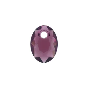 PRESTIGE Crystal, #6438 Elliptic Cut Pendant 9mm, Amethyst (1 Piece)