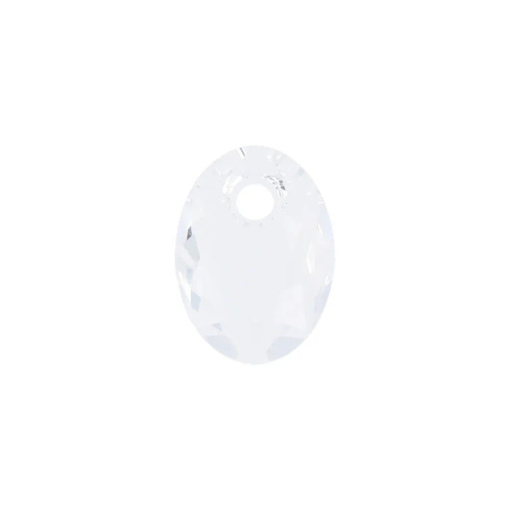 PRESTIGE Crystal, #6438 Elliptic Cut Pendant 9mm, Crystal (1 Piece)