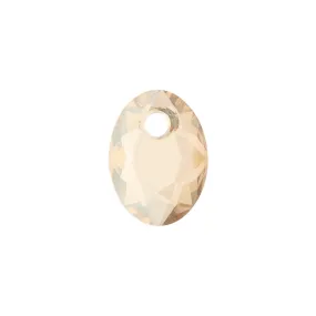 PRESTIGE Crystal, #6438 Elliptic Cut Pendant 9mm, Crystal Golden Shadow (1 Piece)