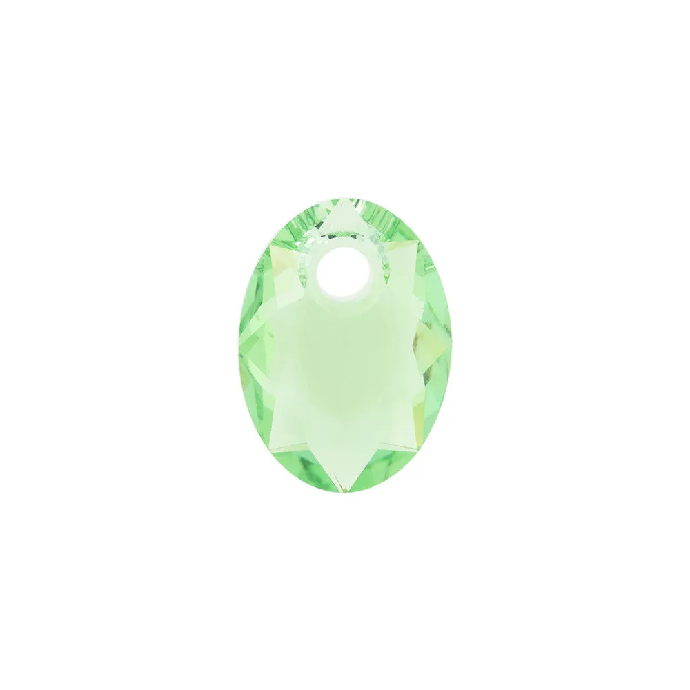 PRESTIGE Crystal, #6438 Elliptic Cut Pendant 9mm, Peridot (1 Piece)