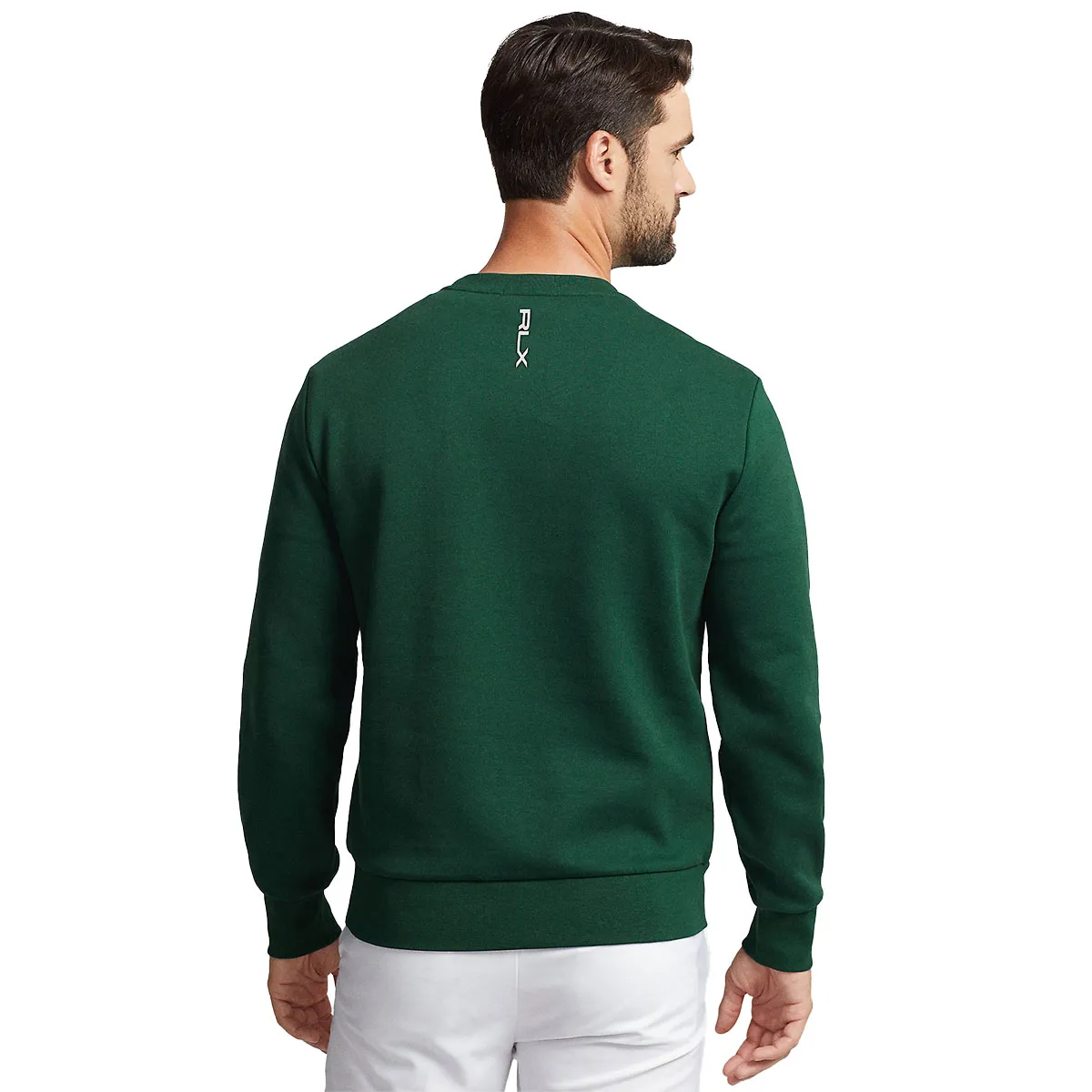 Ralph Lauren Logo Double-Knit Pullover Golf Sweater