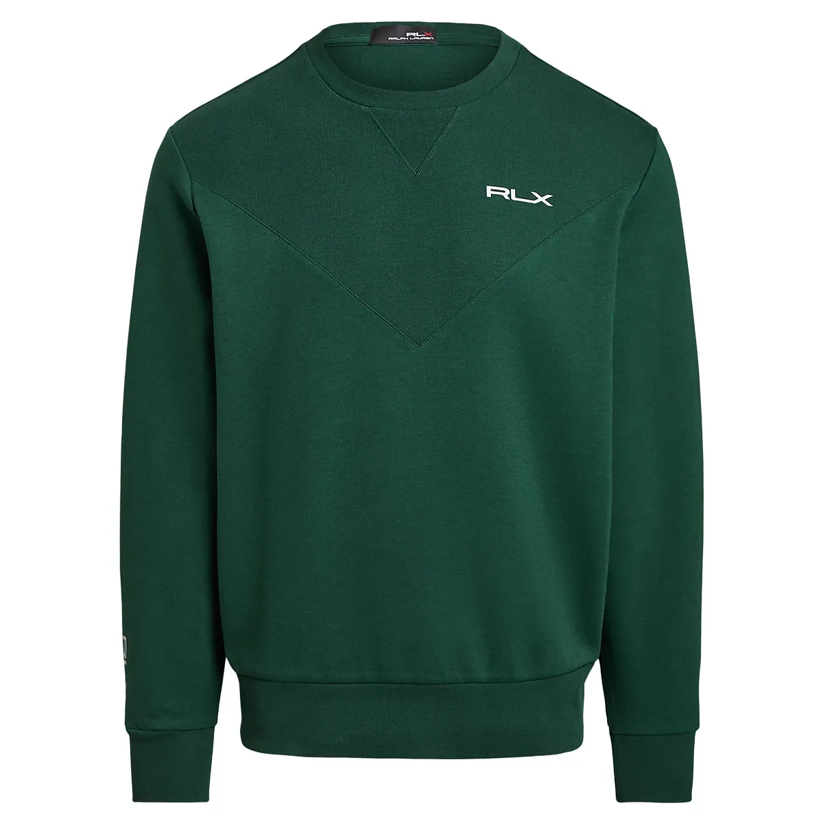 Ralph Lauren Logo Double-Knit Pullover Golf Sweater