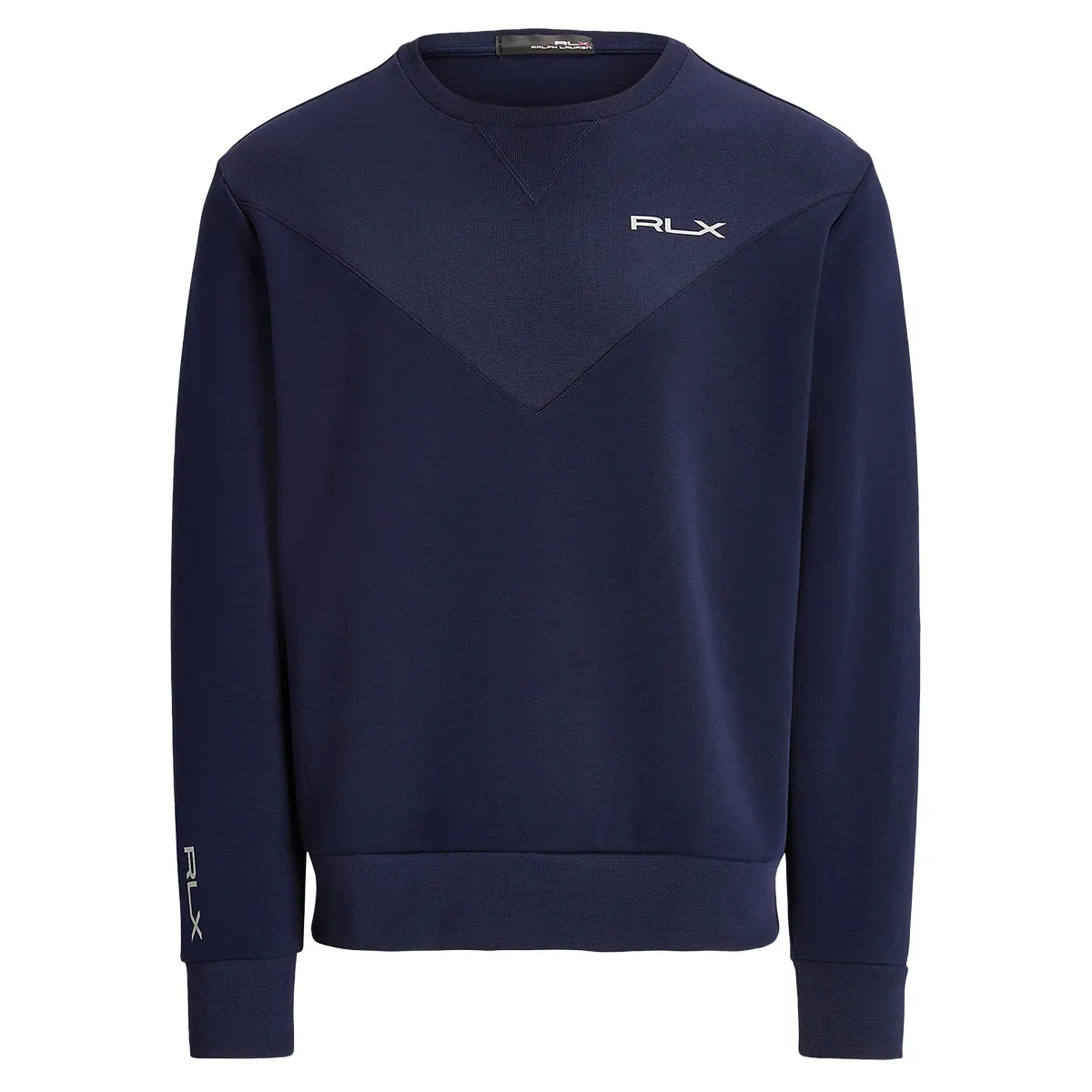 Ralph Lauren Logo Double-Knit Pullover Golf Sweater