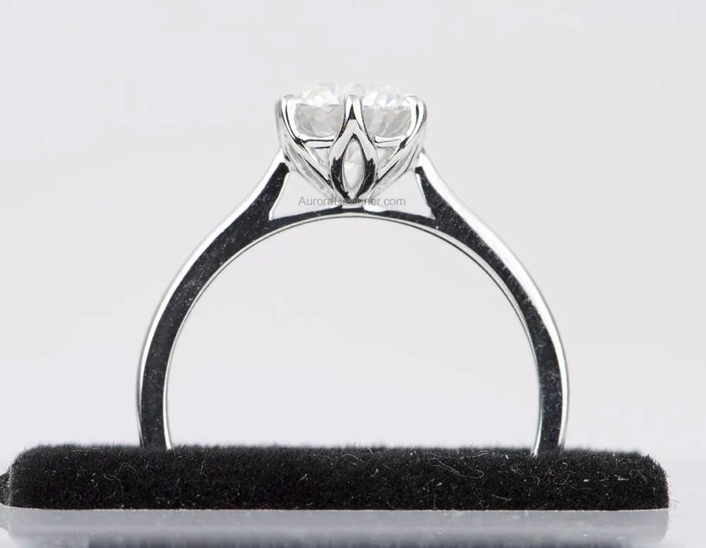 Ring Style - 6-Prong Tulip Basket Solitaire Setting for Regular Cut Center Stone AD1540C