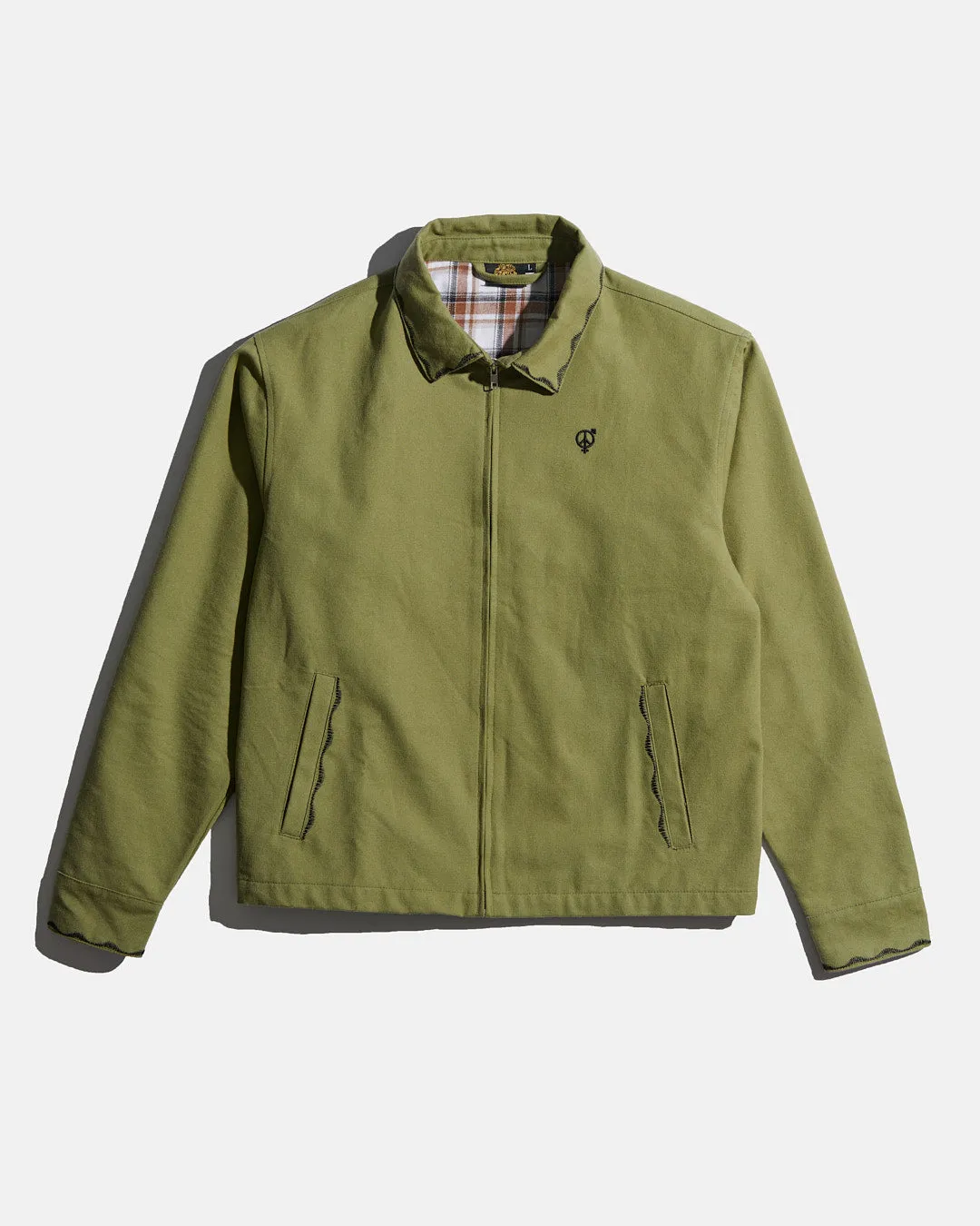 Sex Hippies Welders Stitch Harrington Jacket Olive