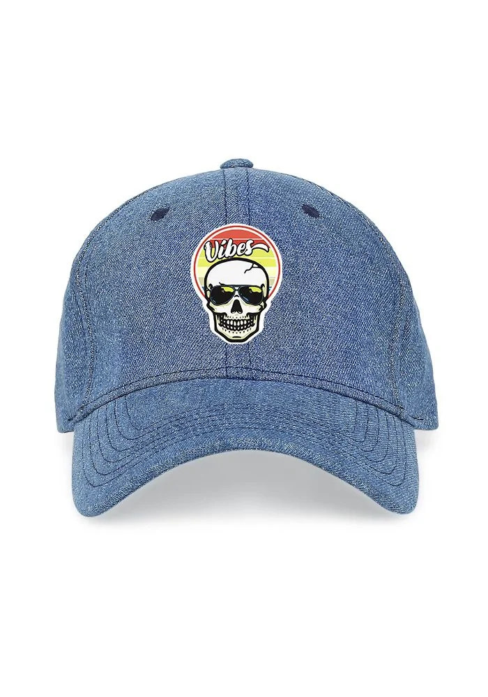 Skull Vibes Men Baseball Cap