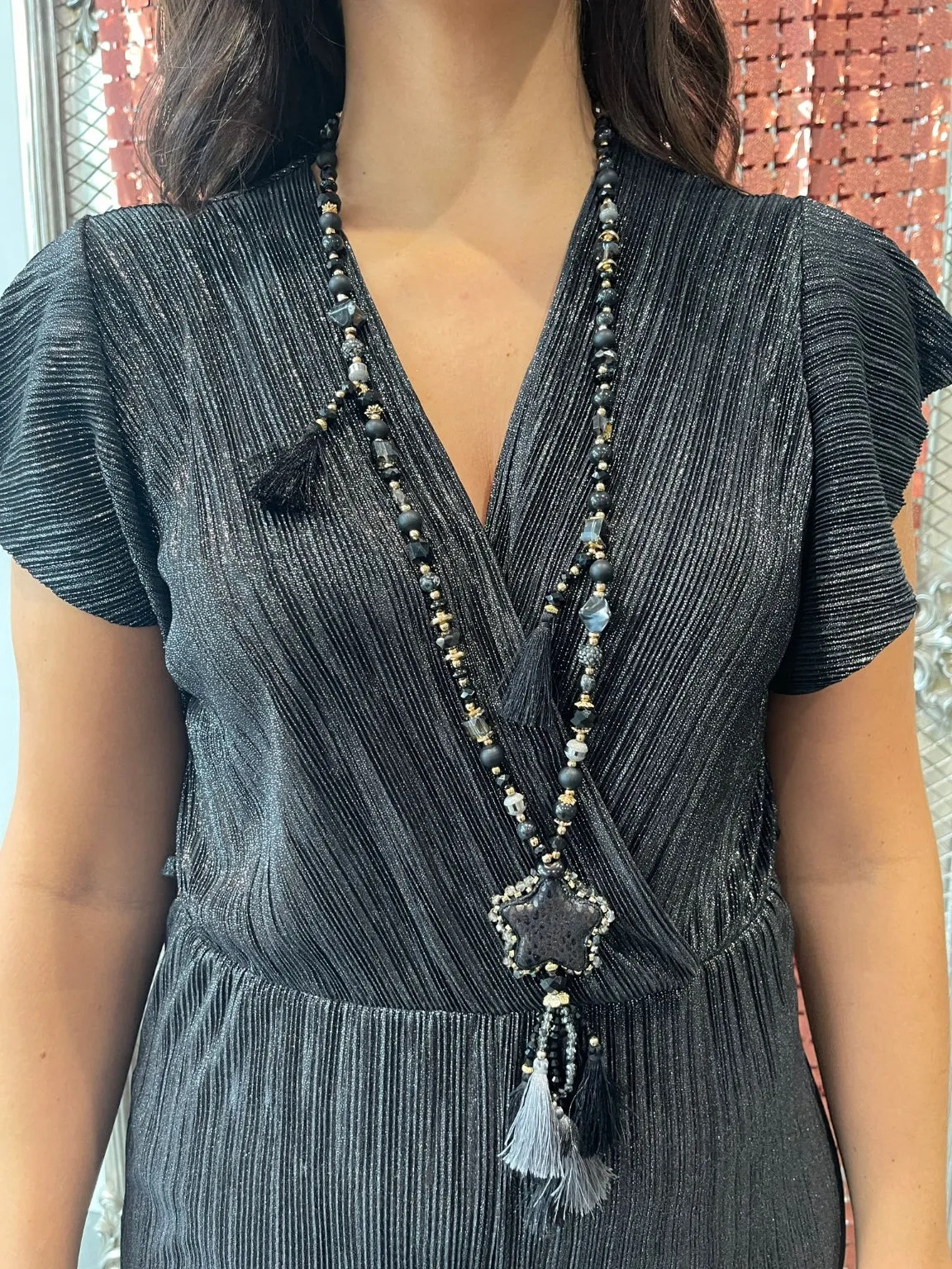 Statement Star Tassel Necklace