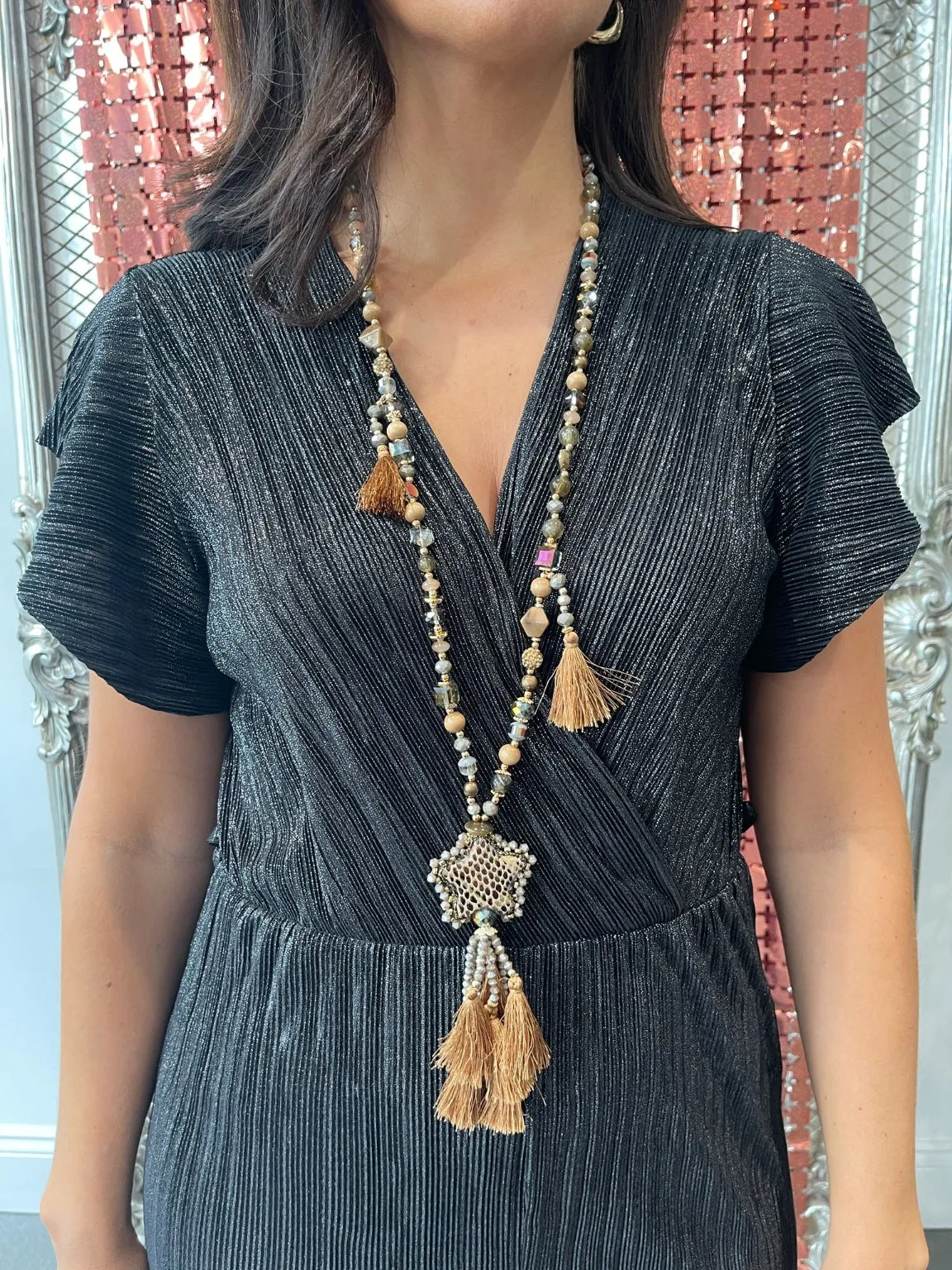 Statement Star Tassel Necklace