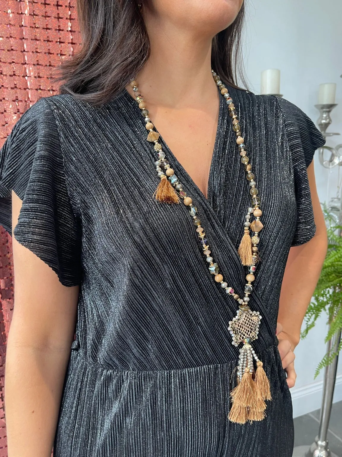 Statement Star Tassel Necklace