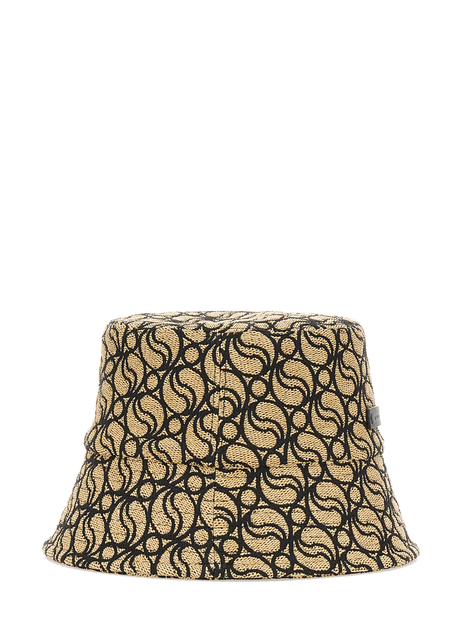 STELLA McCARTNEY    RAFFIA MONOGRAM LOGO HAT