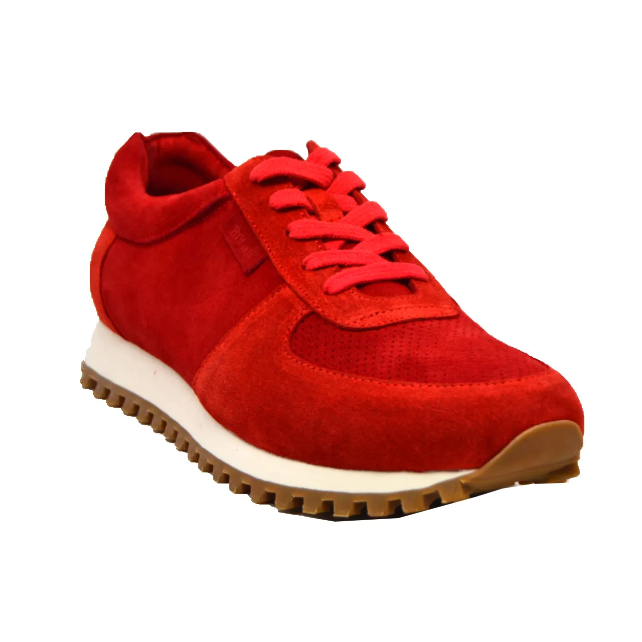 Surry Red Suede Sneaker - Handcrafted British Collection for Everyday Luxury