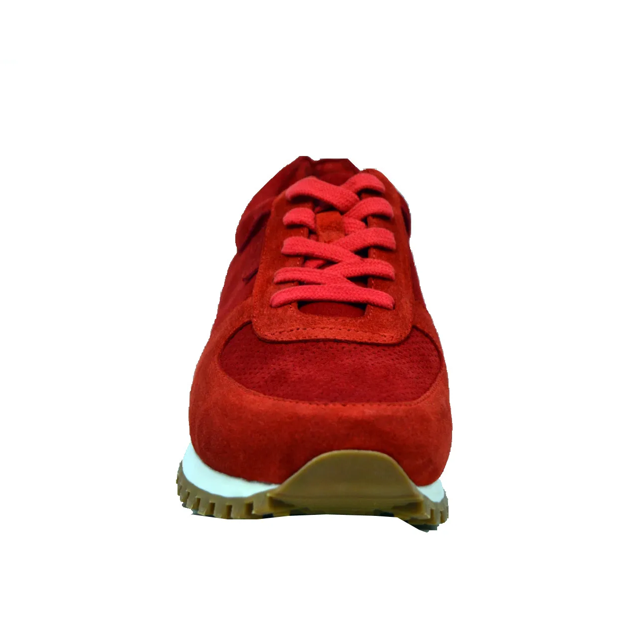 Surry Red Suede Sneaker - Handcrafted British Collection for Everyday Luxury