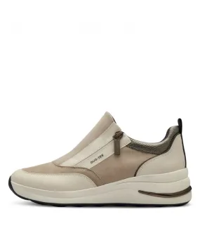 Tamaris Comfort Leather Anatomic Beige Sneaker 83713