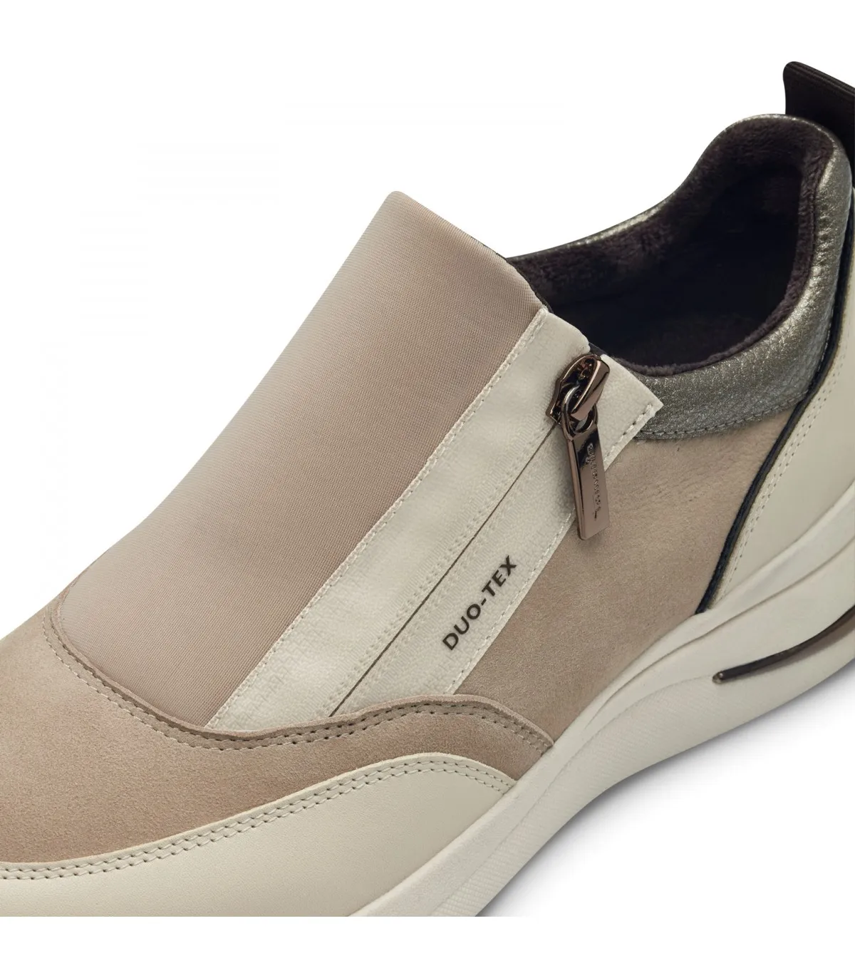 Tamaris Comfort Leather Anatomic Beige Sneaker 83713