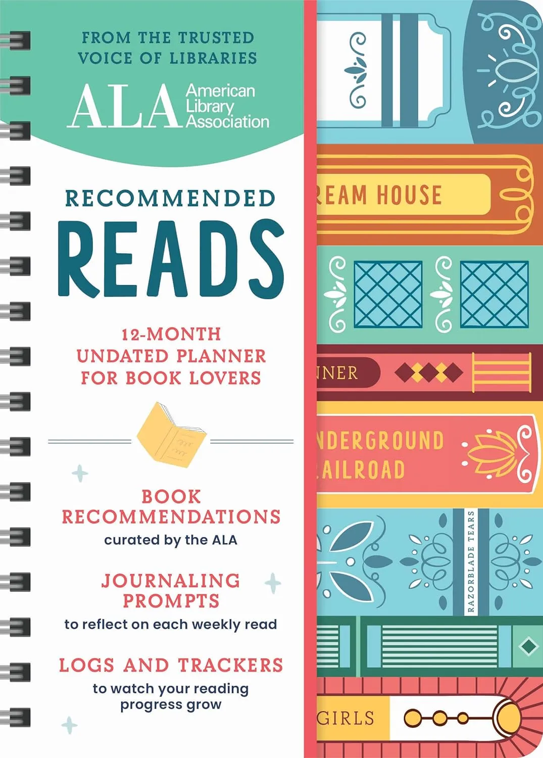 The American Library Association Recommended Reads and Undated Planner