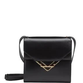 The Clip Bag Smooth, Black/Gold