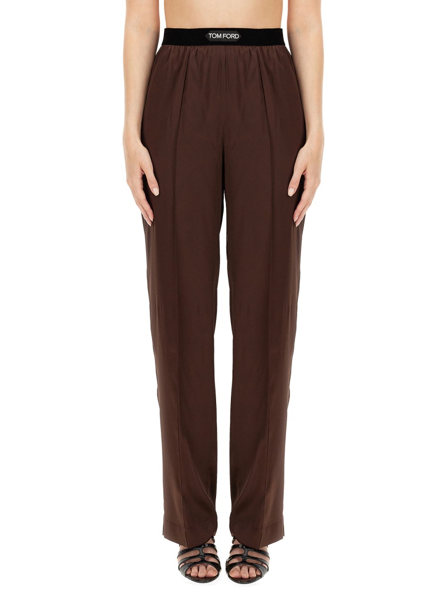 TOM FORD    SILK SATIN PANTS