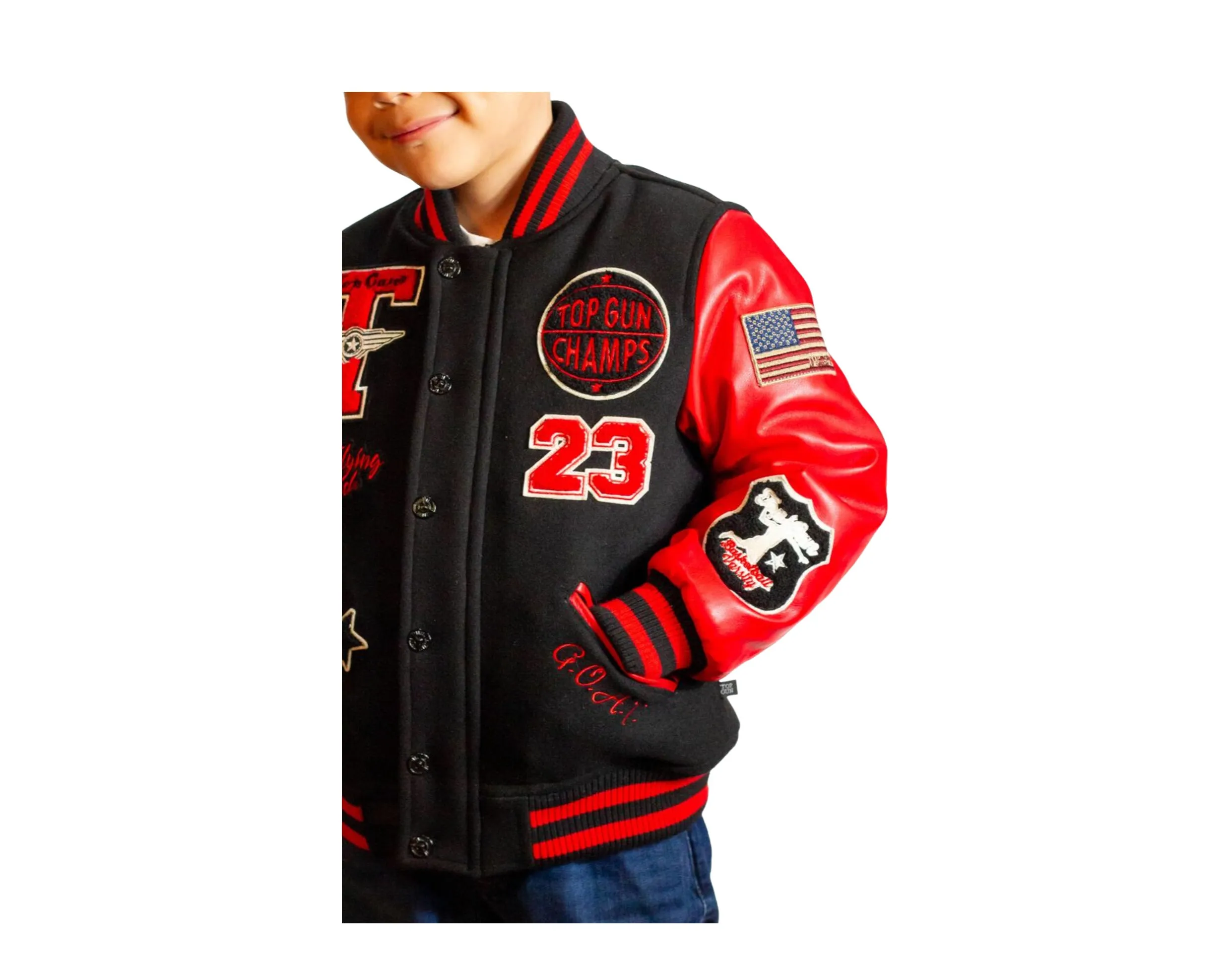 Top Gun Flying Legends Kids' Varsity Jacket