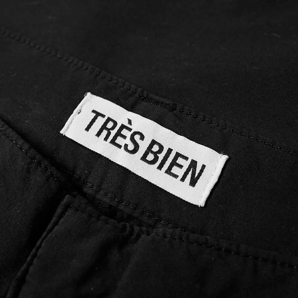 Très Bien Garment Dyed Work TrousersBlack