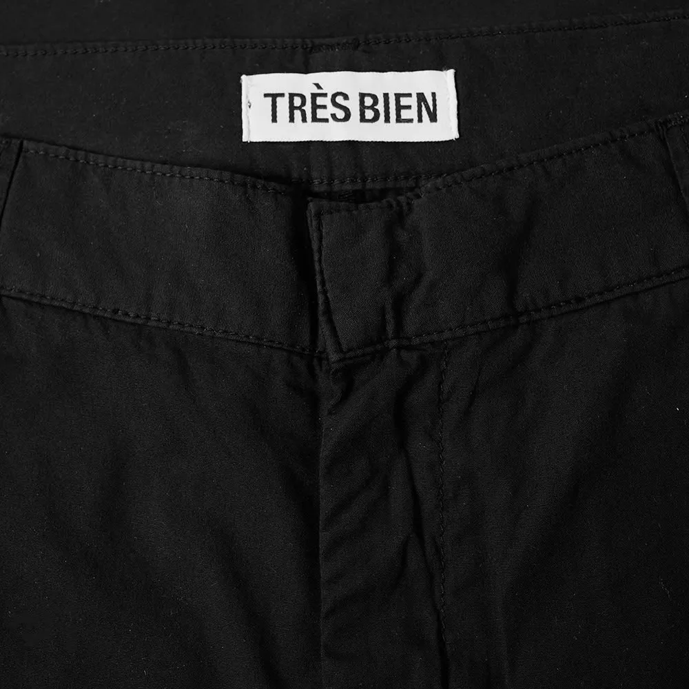 Très Bien Garment Dyed Work TrousersBlack