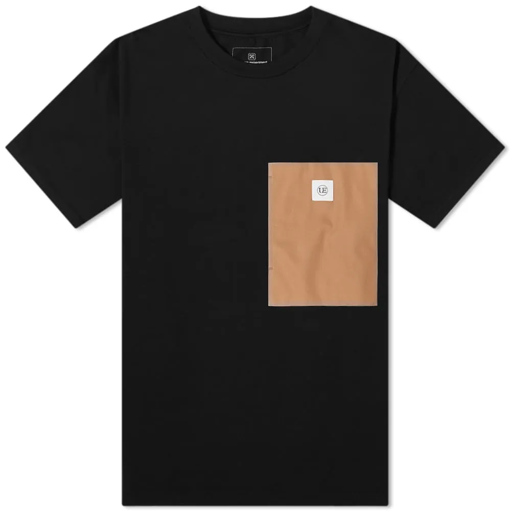 Uniform Experiment Work Pocket Wide T-ShirtBlack