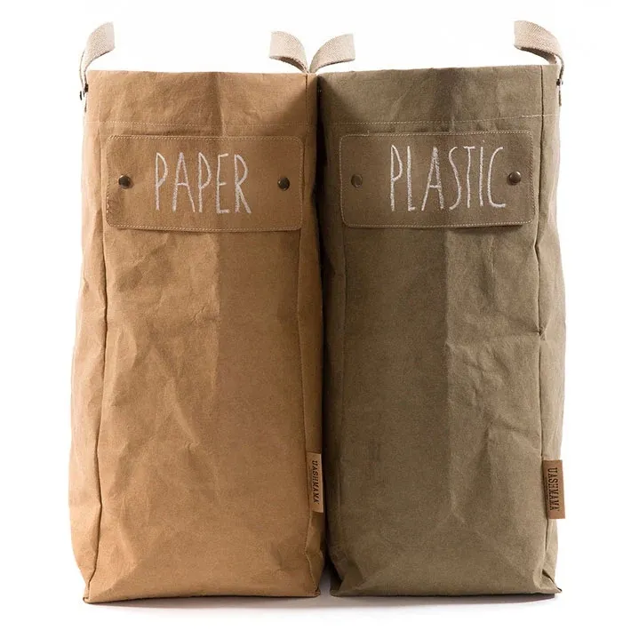 Washable Paper Laundry Bag in Avana