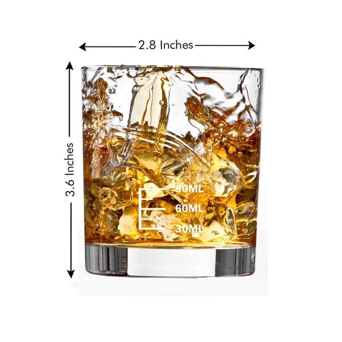 Whiskey Glasses Set Of 4 -  Anniversary Birthday Gift for Husband Bf - Funny Bar Gifts