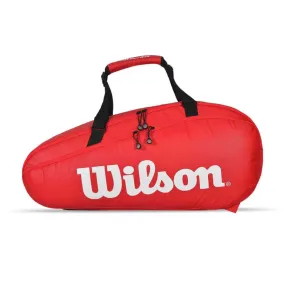 WILSON Tour 2 Compartment 9R Tennis Kit Bag (Red)