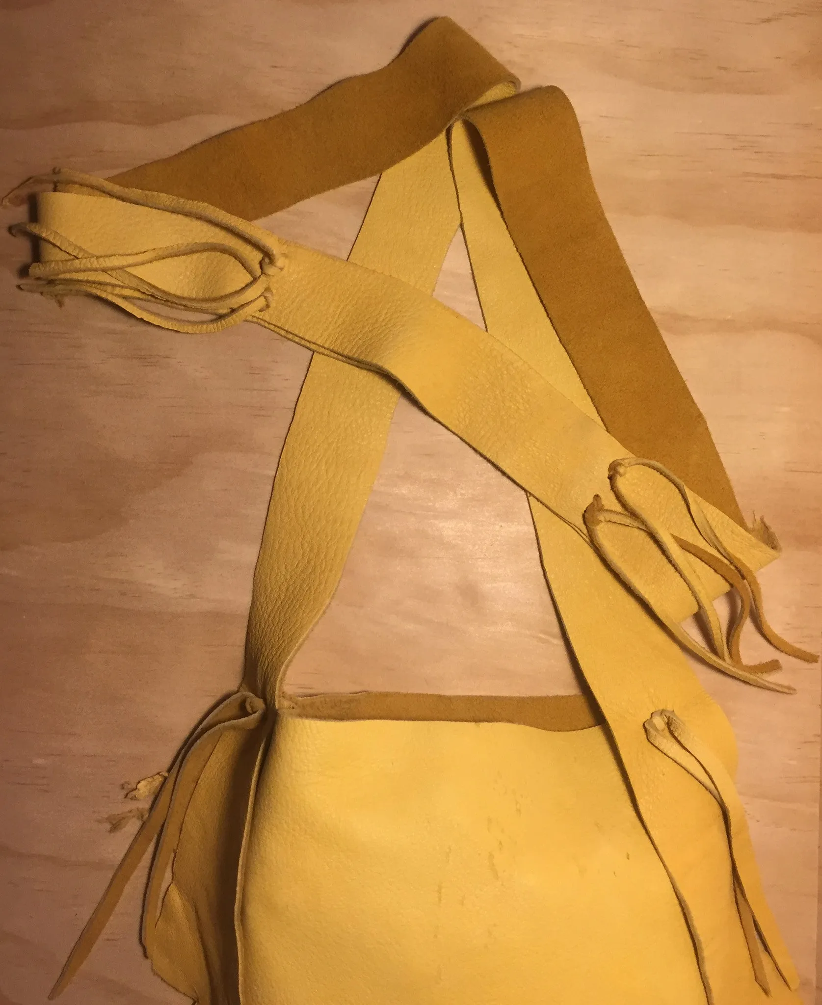 yellow-gold deer bag